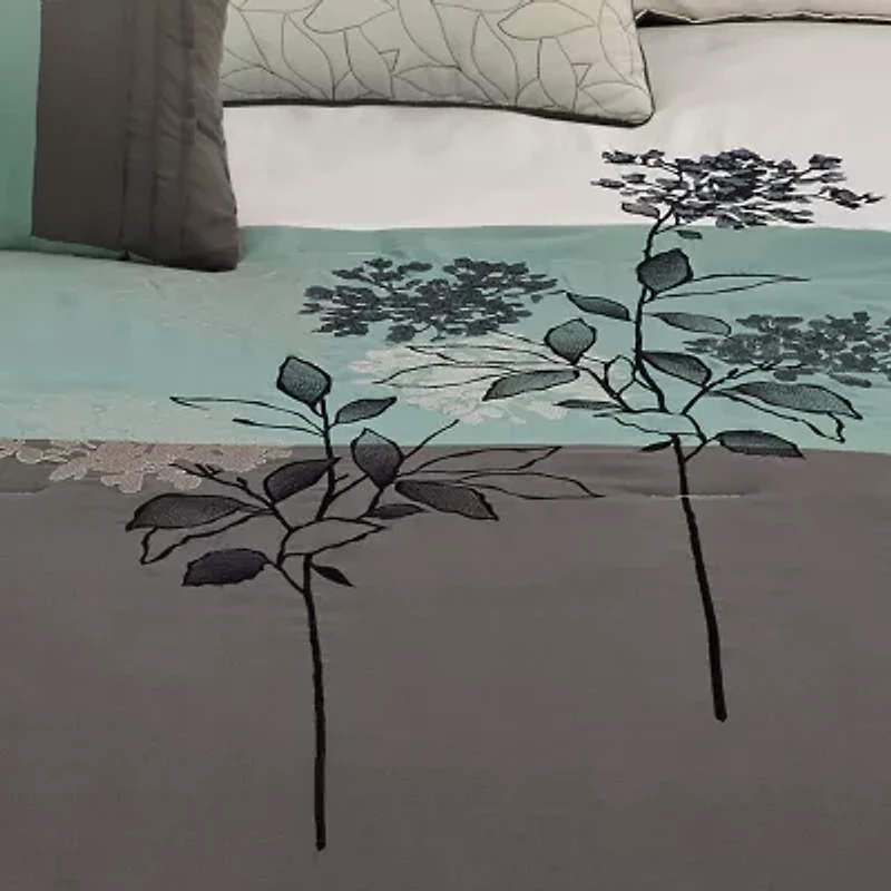 Riverbrook Home Emile 8-pc. Midweight Embroidered Comforter Set
