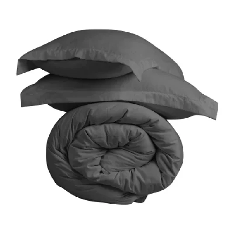 Swift Home Premium Ultra Soft Washed Crinkle Duvet Cover Set