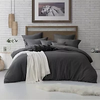 Swift Home Premium Ultra Soft Washed Crinkle Duvet Cover Set
