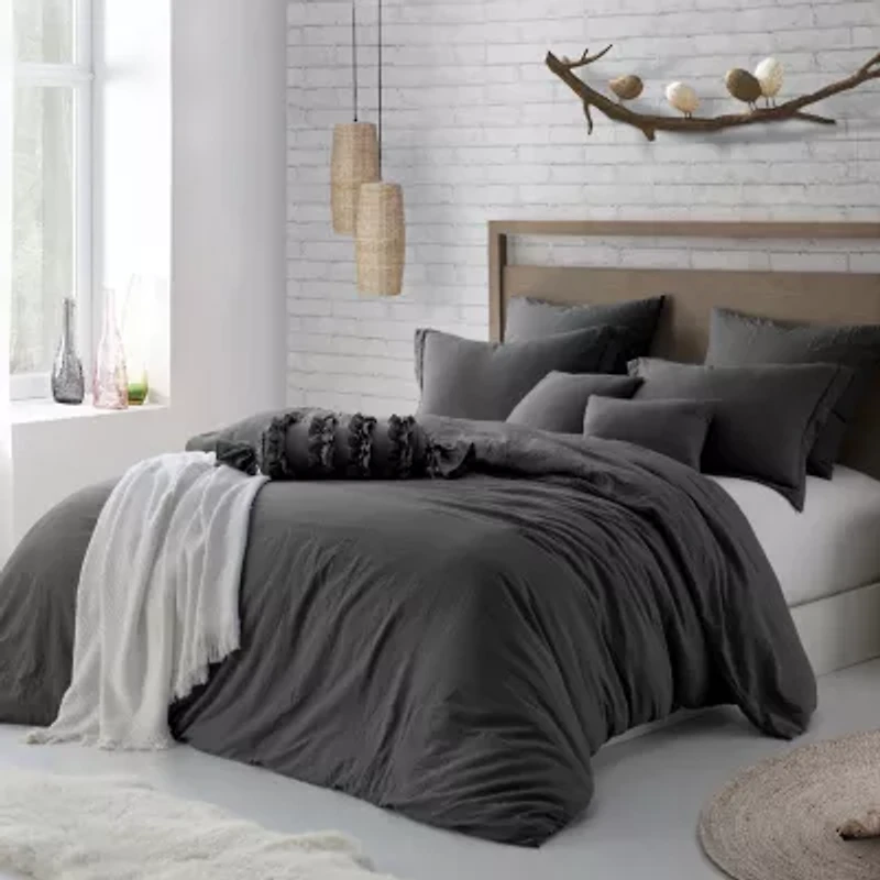 Swift Home Premium Ultra Soft Washed Crinkle Duvet Cover Set