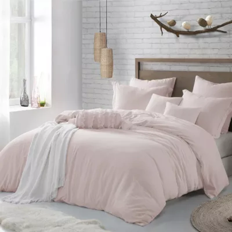 Swift Home Premium Ultra Soft Washed Crinkle Duvet Cover Set