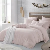 Swift Home Premium Ultra Soft Washed Crinkle Duvet Cover Set