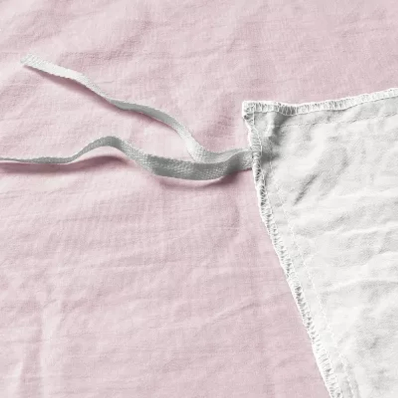 Swift Home Modern Prewashed Crinkle Reversible Duvet Cover Set