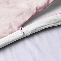 Swift Home Modern Prewashed Crinkle Reversible Duvet Cover Set