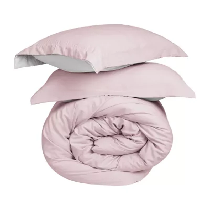 Swift Home Modern Prewashed Crinkle Reversible Duvet Cover Set