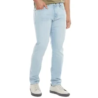 mutual weave Mens Stretch Fabric Tapered Leg Regular Fit Jean