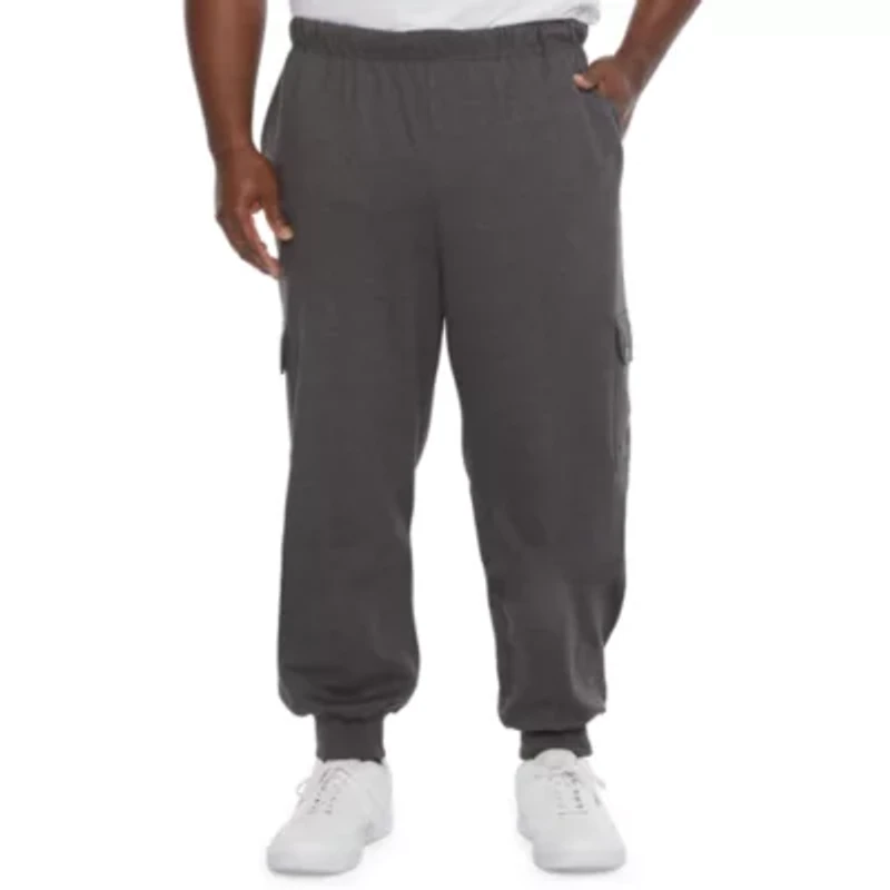 Champion Powerblend Mens Big and Tall Regular Fit Cargo Jogger Pant