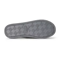 Dearfoams Demi Rib Knit Womens Memory Foam Slip-On Slippers