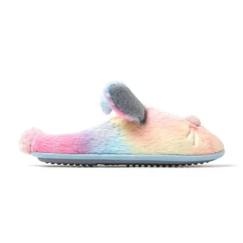 Dearfoams Unisex Bunny Womens Memory Foam Clog Slippers