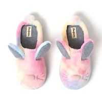 Dearfoams Unisex Bunny Womens Memory Foam Clog Slippers
