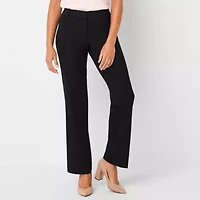 Liz Claiborne Audra Curvy Womens Tall Straight Mid Rise Trouser