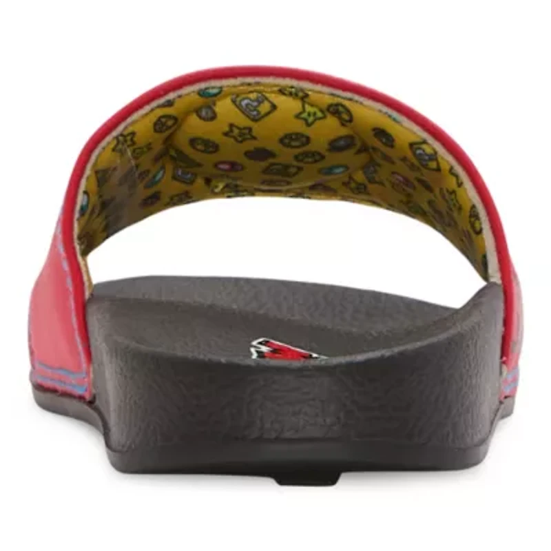 Ground Up Mario Slide Boys Round Slip-On Shoe