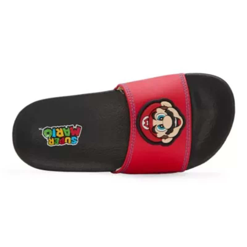 Ground Up Mario Slide Boys Round Slip-On Shoe