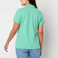 St. John's Bay Womens Tall Short Sleeve Polo Shirt