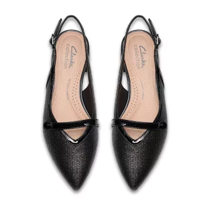 Clarks Natalyn Womens Pointed Closed Toe Ballet Flats