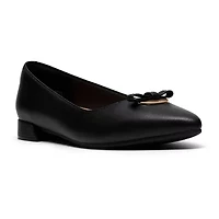 Clarks Natalyn Womens Pointed Closed Toe-Wide Width Ballet Flats