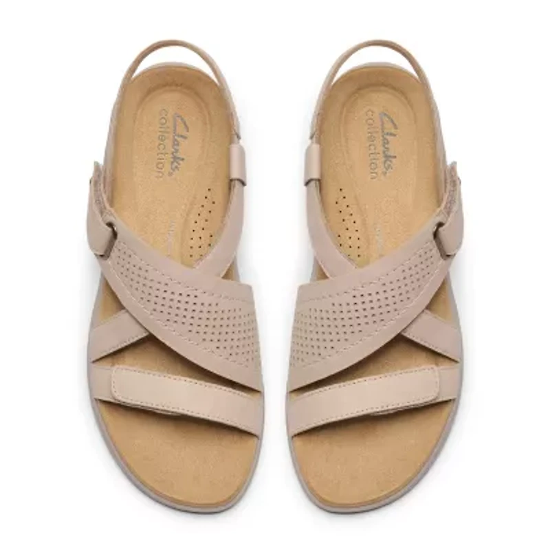 Clarks Womens Maelynn Adjustable Strap Flat Sandals