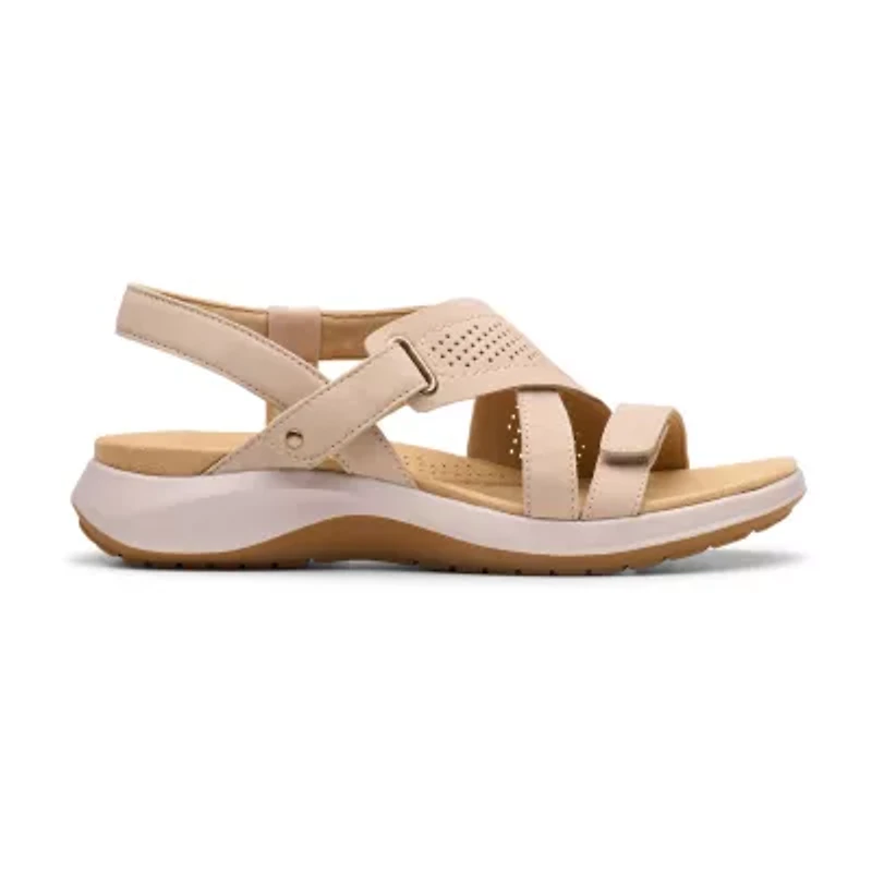 Clarks Womens Maelynn Adjustable Strap Flat Sandals