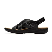 Clarks Womens Laurieann Adjustable Strap Flat Sandals