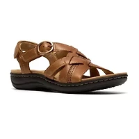 Clarks Womens Laurieann Mae Adjustable Strap Flat Sandals