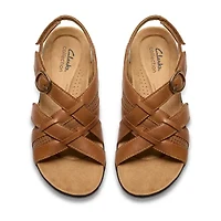 Clarks Womens Laurieann Mae Adjustable Strap Flat Sandals
