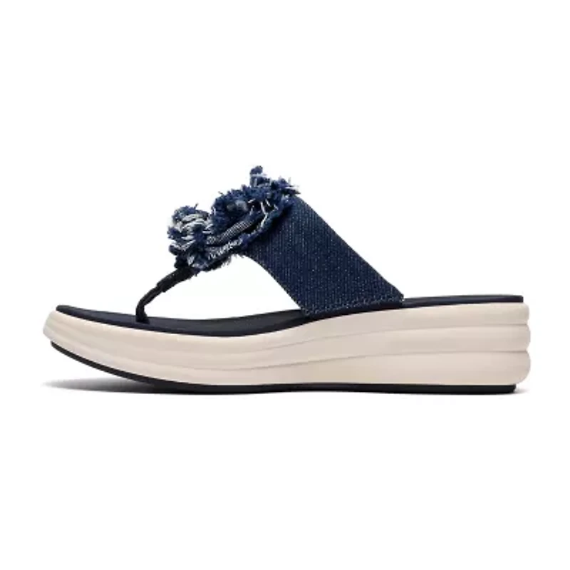 Clarks Womens Drift Wedge Sandals