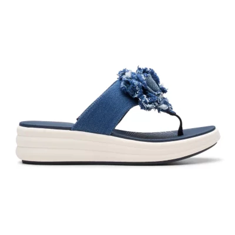 Clarks Womens Drift Wedge Sandals