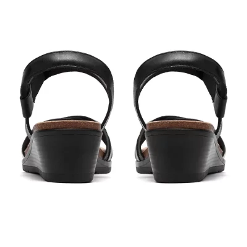 Clarks Womens Kacha Wedge Sandals
