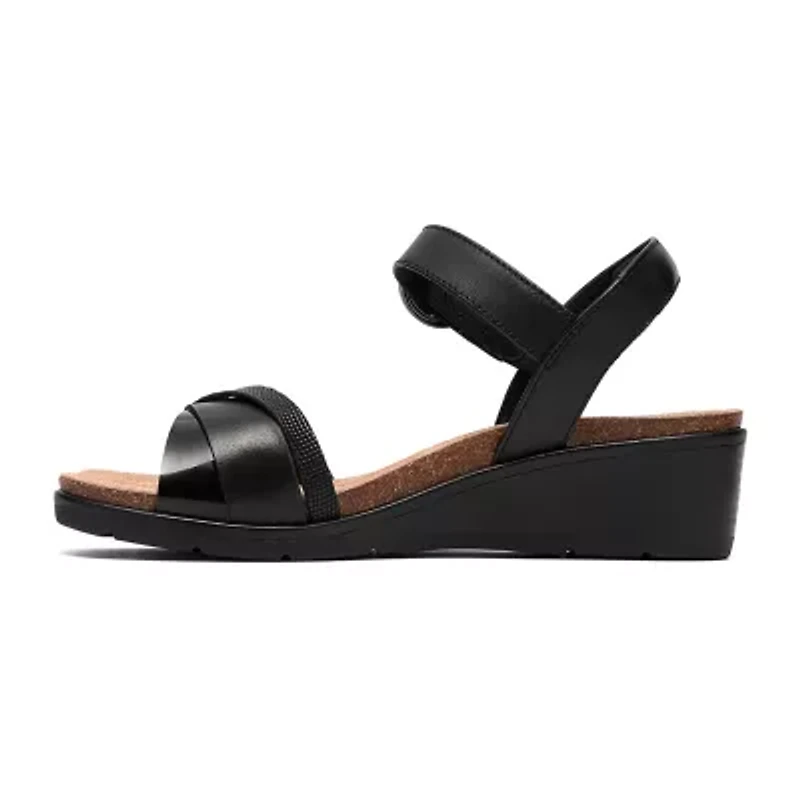 Clarks Womens Kacha Wedge Sandals