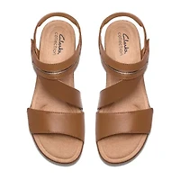 Clarks Womens Kacha Wedge Sandals