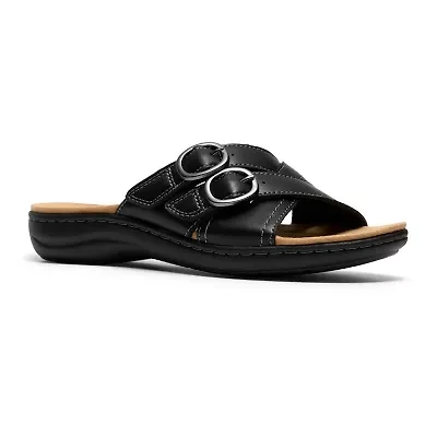 Clarks Womens Laurieann Opal Flat Sandals