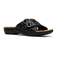 Clarks Womens Laurieann Opal Flat Sandals