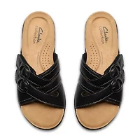 Clarks Womens Laurieann Opal Flat Sandals