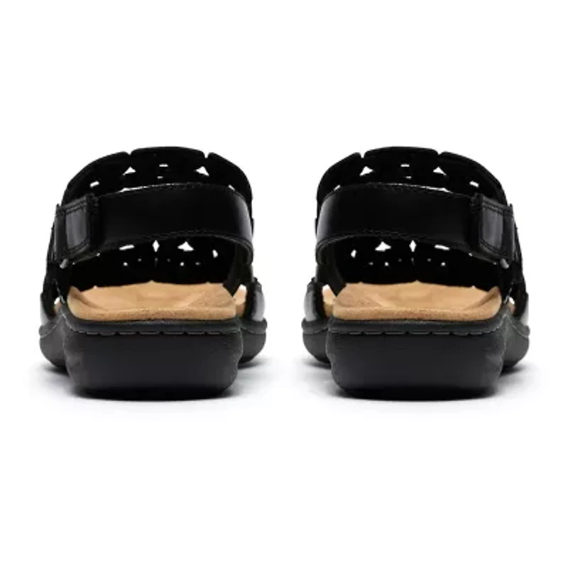 Clarks Womens Laurieann Lily Adjustable Strap Flat Sandals