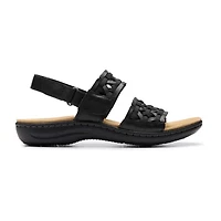 Clarks Womens Laurieann Lily Adjustable Strap Flat Sandals
