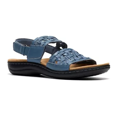 Clarks Womens Laurieann Lily Adjustable Strap Flat Sandals