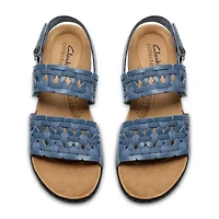Clarks Womens Laurieann Lily Adjustable Strap Flat Sandals