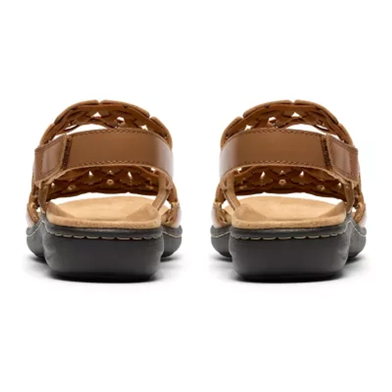 Clarks Womens Laurieann Lily Adjustable Strap Flat Sandals