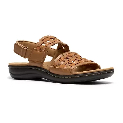 Clarks Womens Laurieann Lily Adjustable Strap Flat Sandals