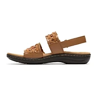 Clarks Womens Laurieann Lily Adjustable Strap Flat Sandals