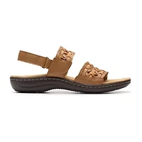 Clarks Womens Laurieann Lily Adjustable Strap Flat Sandals