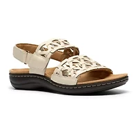 Clarks Womens Laurieann Lily Adjustable Strap Flat Sandals