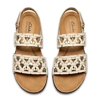 Clarks Womens Laurieann Lily Adjustable Strap Flat Sandals