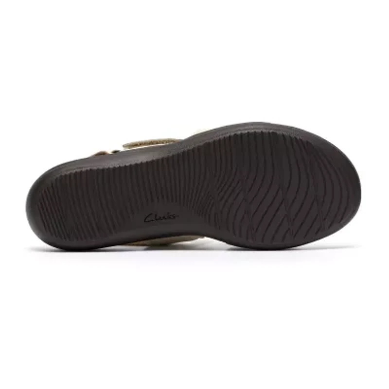 Clarks Womens Laurieann Lily Adjustable Strap Flat Sandals