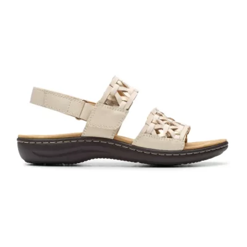 Clarks Womens Laurieann Lily Adjustable Strap Flat Sandals