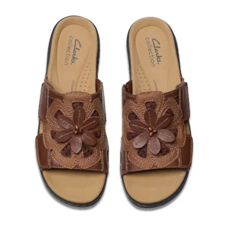 Clarks Womens Merliah2 Belle Wedge Sandals Wide Width