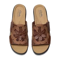 Clarks Womens Merliah2 Belle Wedge Sandals Wide Width