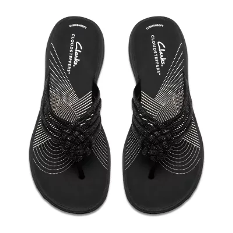 Clarks Cloudsteppers Womens Breeze Gem Flip-Flops