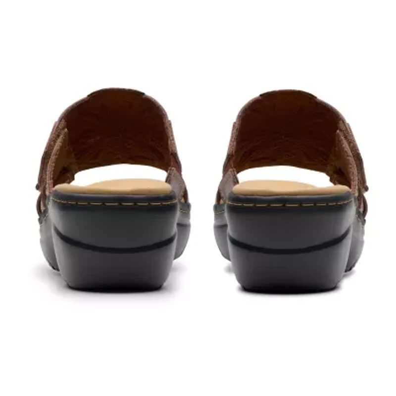 Clarks Womens Merliah 2 Belle Wedge Sandals