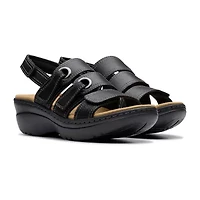 Clarks Womens Merliah Bali Wedge Sandals